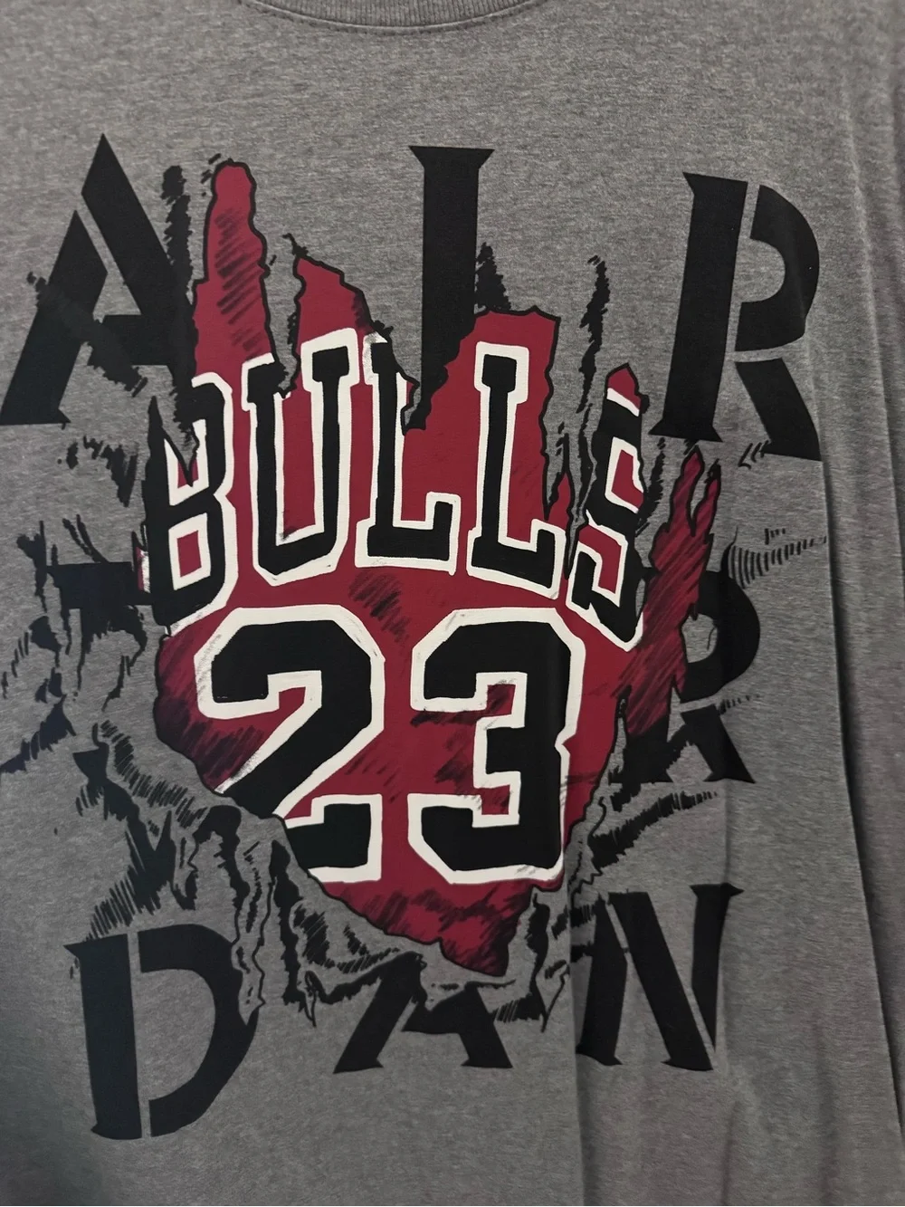 Air Jordan Gray Tee - Bulls “shattered” logo